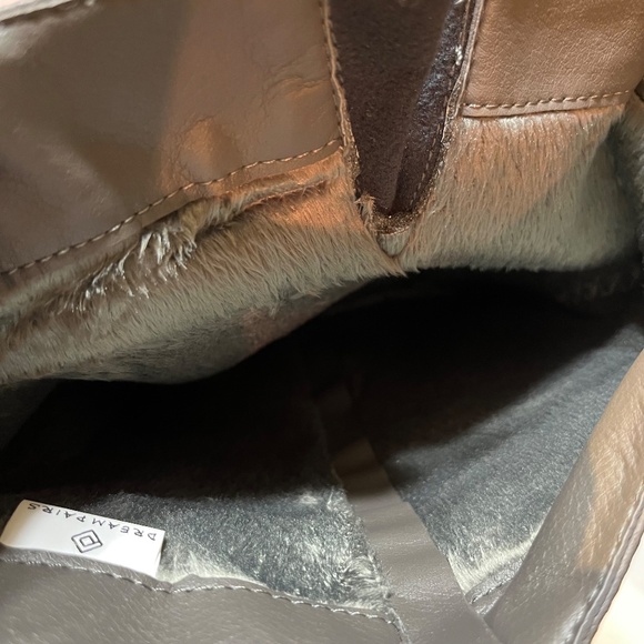 Gray Knee High Chunky Sole Boots Dream Pairs Atlanta New in Box - Picture 8 of 8